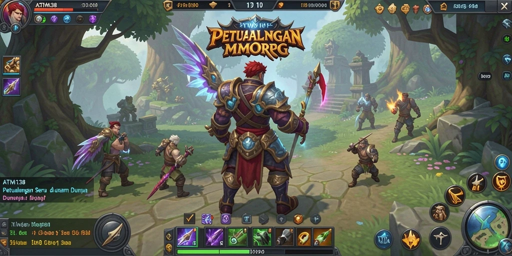 Screenshot utama ATM138 menampilkan aksi seru dalam gameplay MMORPG.
