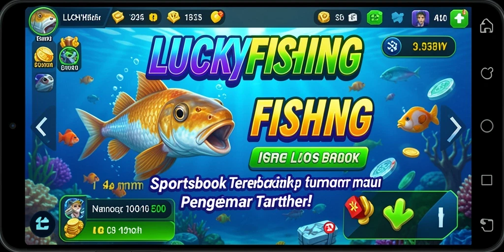 Gameplay LUCKYFISHING menampilkan berbagai jenis taruhan olahraga yang mengasyikkan.