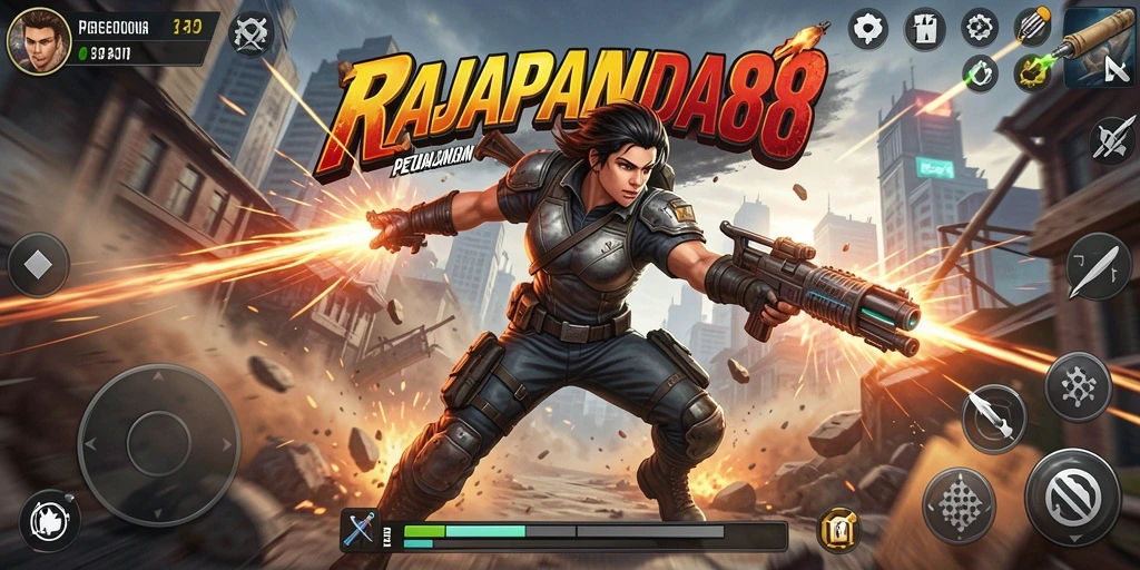 Screenshot menunjukkan gameplay seru dan grafis memukau RAJAPANDA88.