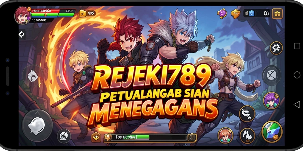Tampilan gameplay seru dalam dunia Anime yang penuh warna.