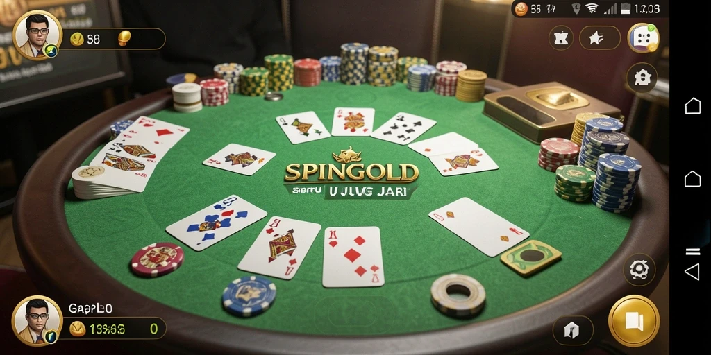 Tampilan gameplay <strong>SPINGOLD</strong> yang menarik dan interaktif.