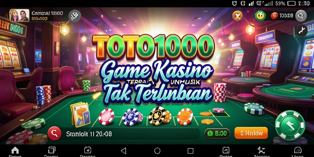 Tampilan gameplay menarik dan menyenangkan dari TOTO1000.