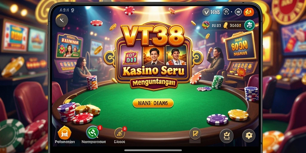 Tampilan menarik dan interaktif dari gameplay Kasino VT38.